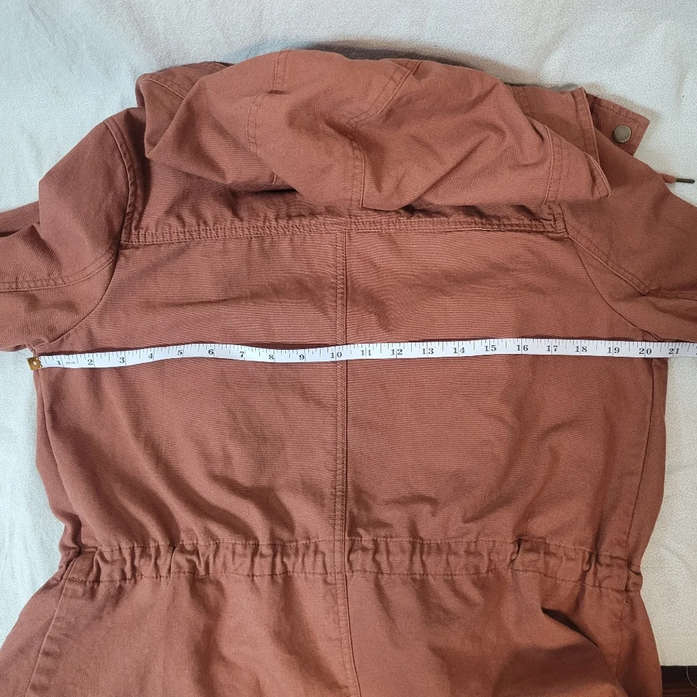 Womens SM Military Safari Anorak Hooded Jacket Utility Casual Drawstring Coat